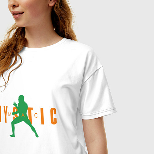 Женская футболка оверсайз Mac Mystic / Белый – фото 3