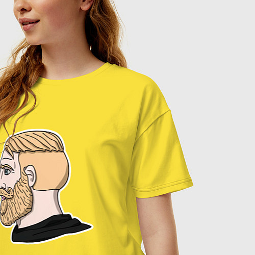 Женская футболка оверсайз Чад / Желтый – фото 3