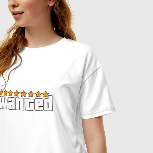 Женская футболка оверсайз Maximum wasted / Белый – фото 3