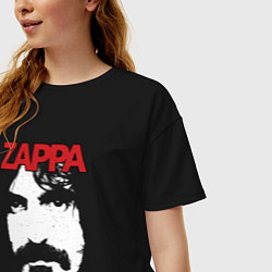 Футболка оверсайз женская Frank Zappa, цвет: черный — фото 2