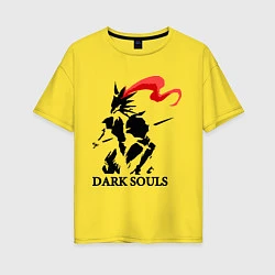 Футболка оверсайз женская Dark Souls, цвет: желтый