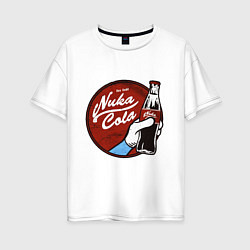 Женская футболка оверсайз Nuka cola sticker