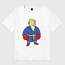 Футболка оверсайз женская Vault boy - boxer, цвет: белый