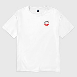 Футболка оверсайз женская Нет воды в фарватере! Частушки-апокалипсушки, цвет: белый