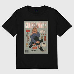 Футболка оверсайз женская Пауэр из Chainsaw Man, цвет: черный