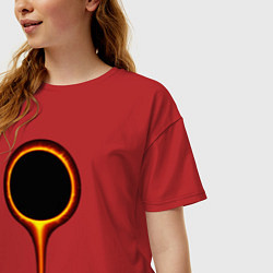 Футболка оверсайз женская Dark Souls, цвет: красный — фото 2