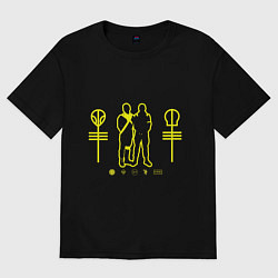 Футболка оверсайз женская Twenty one pilots signs, цвет: черный