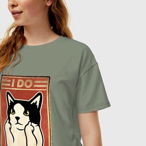 Женская футболка оверсайз Я делаю то, что хочу / Авокадо – фото 3