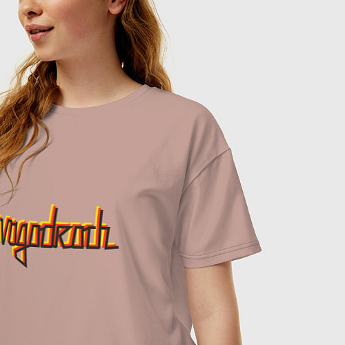 Женская футболка оверсайз Vagodroch SSSR STYLE / Пыльно-розовый – фото 3