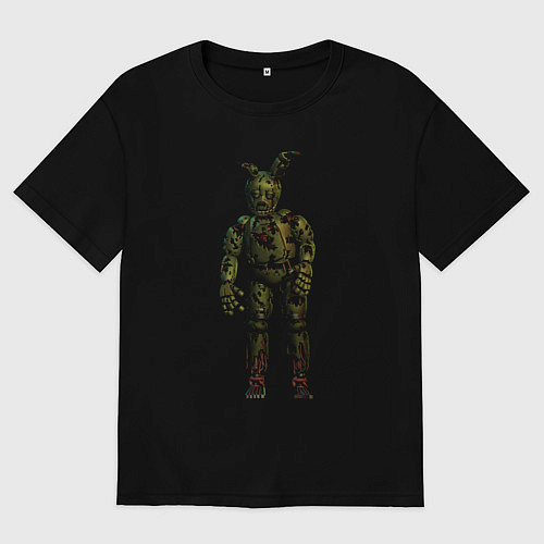 Женская футболка оверсайз Springtrap / Черный – фото 1