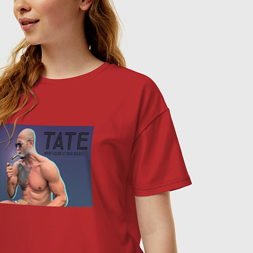 Женская футболка оверсайз Cobra Tate / Красный – фото 3