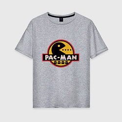 Футболка оверсайз женская Pac-man game, цвет: меланж
