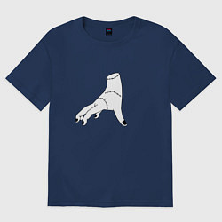 Футболка оверсайз женская Вещь Аддамс, цвет: тёмно-синий