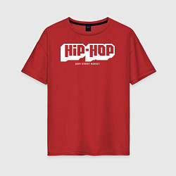 Футболка оверсайз женская Dope street market hip-hop, цвет: красный