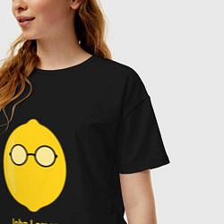 Футболка оверсайз женская John Lemon, цвет: черный — фото 2