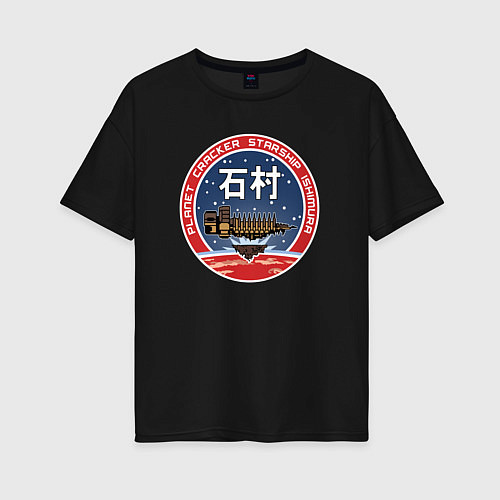Женская футболка оверсайз Мертвый космос Ишимура Ори / Черный – фото 1