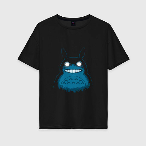 Женская футболка оверсайз Totoro Darko / Черный – фото 1