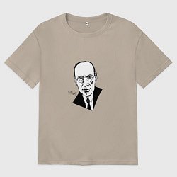 Футболка оверсайз женская Сергей Прокофьев, цвет: миндальный