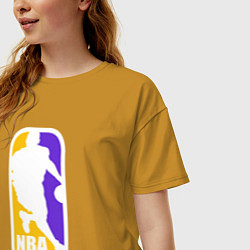 Футболка оверсайз женская NBA Kobe Bryant, цвет: горчичный — фото 2