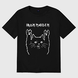 Футболка оверсайз женская Iron Maiden The Trooper, цвет: черный