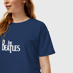 Футболка оверсайз женская The Beatles Let It Be, цвет: тёмно-синий — фото 2