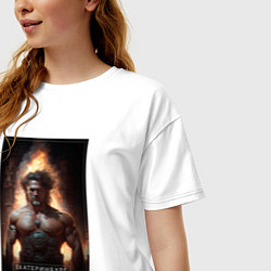 Футболка оверсайз женская Екатеринбург - персонаж, цвет: белый — фото 2