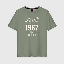 Футболка оверсайз женская 1967 ограниченный выпуск, цвет: авокадо