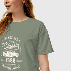 Футболка оверсайз женская Я классический 1968, цвет: авокадо — фото 2