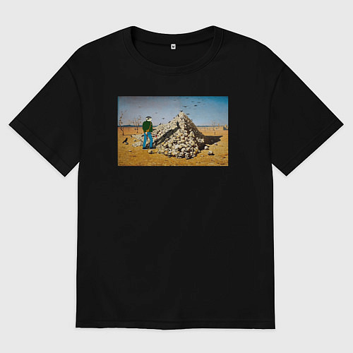 Женская футболка оверсайз Апофеоз ANIMAX / Черный – фото 1