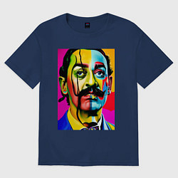 Футболка оверсайз женская Salvador Dali, цвет: тёмно-синий