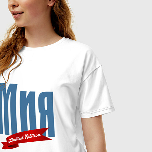 Женская футболка оверсайз Мия - ограниченный выпуск / Белый – фото 3