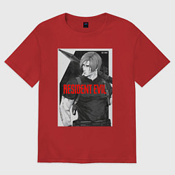 Футболка оверсайз женская Леон с базукой - Resident, цвет: красный