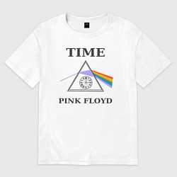 Футболка оверсайз женская Время Пинк Флойд рок, цвет: белый