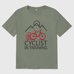 Футболка оверсайз женская Велотренирока, цвет: авокадо