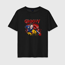 Футболка оверсайз женская Groovy Ash - Evil Dead, цвет: черный