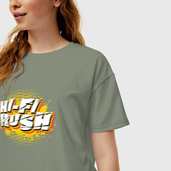 Футболка оверсайз женская Hi-Fi Rush, цвет: авокадо — фото 2