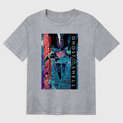 Женская футболка оверсайз Ghost in the shell - Motoko