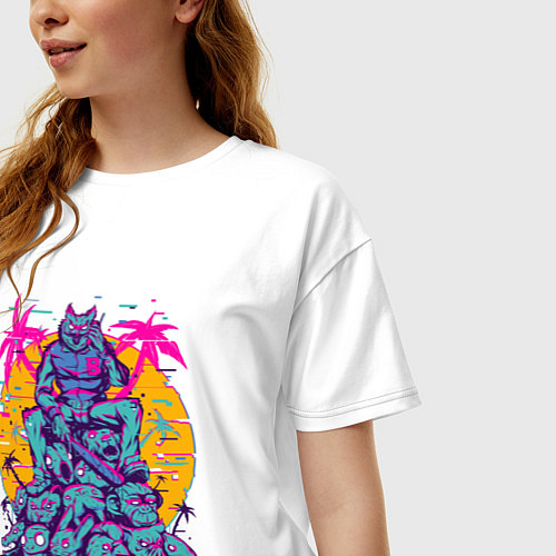 Женская футболка оверсайз Расмус и его враги / Белый – фото 3