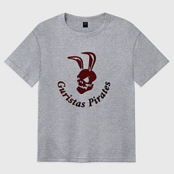 Футболка оверсайз женская Guristas pirates, цвет: меланж