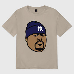 Футболка оверсайз женская Big Punisher, цвет: миндальный