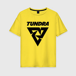 Футболка оверсайз женская Tundra esports logo, цвет: желтый