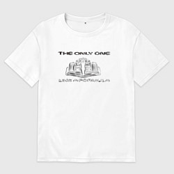 Футболка оверсайз женская The only one - автомобиль Ф1, цвет: белый
