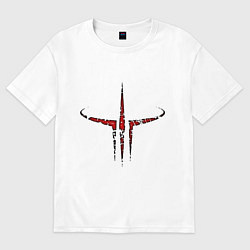 Футболка оверсайз женская Quake III logo, цвет: белый