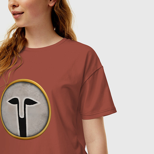 Женская футболка оверсайз Империя Селевкидов Rome: Total War / Кирпичный – фото 3