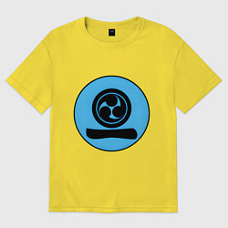 Футболка оверсайз женская Клан Дзёдзай Total War: Shogun 2, цвет: желтый