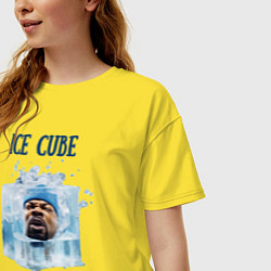 Футболка оверсайз женская Ice Cube in ice cube, цвет: желтый — фото 2