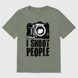 Женская футболка оверсайз Shoot photographer