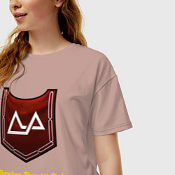 Футболка оверсайз женская Карак Кадрин Warhammer: Total War, цвет: пыльно-розовый — фото 2