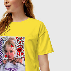 Футболка оверсайз женская Ningning - Aespa, цвет: желтый — фото 2