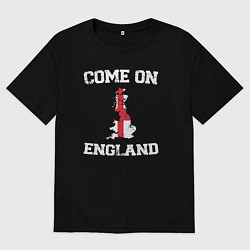 Женская футболка оверсайз Come on England